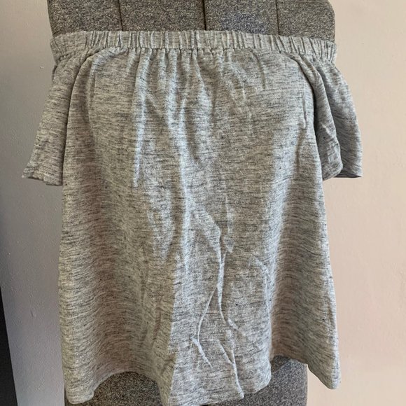 Linen Rebecca Taylor Off-the-Shoulder Top Sz S - Picture 1 of 5